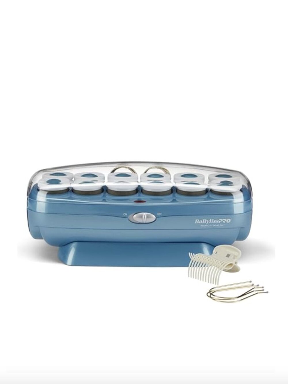 BaBylissPRO 12 Count Jumbo Hot Rollers, Nano Titanium Hair Curlers BaByliss PRO